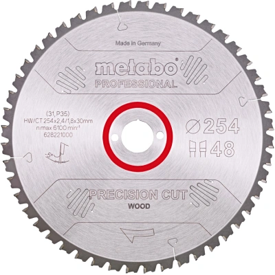 METABO pilový kotouč Precision Cut Wood Prof. 254x30mm (48 zubů)