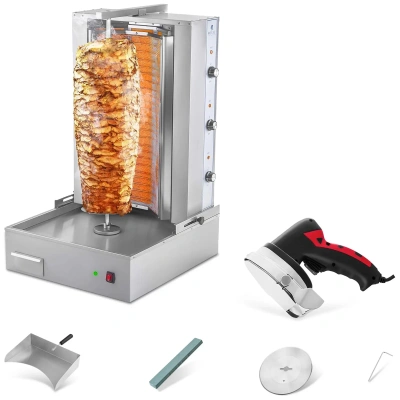 Elektrický gril na kebab sada s nožem na kebab - Elektrické grily na kebab Royal Catering