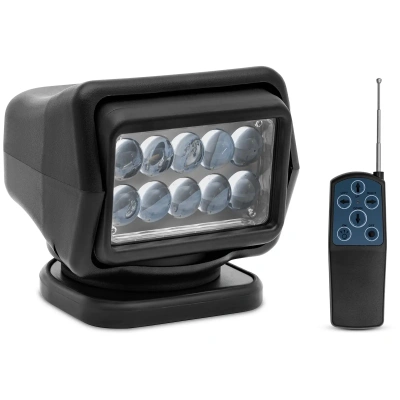 LED reflektor 9–32 V 50 W otočný o 360° naklápěcí o 120° s dálkovým ovládáním - LED svítilny MSW