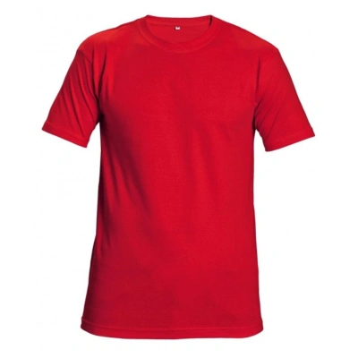 Červa GARAI 190GSM červené tričko s krátkým rukávem